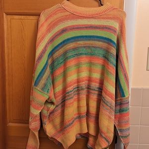 Free People colorful sweater 🌈